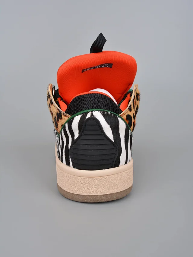 Lanvin Sneakers Low-top with wavy paneling and patterned laces product detail image 63