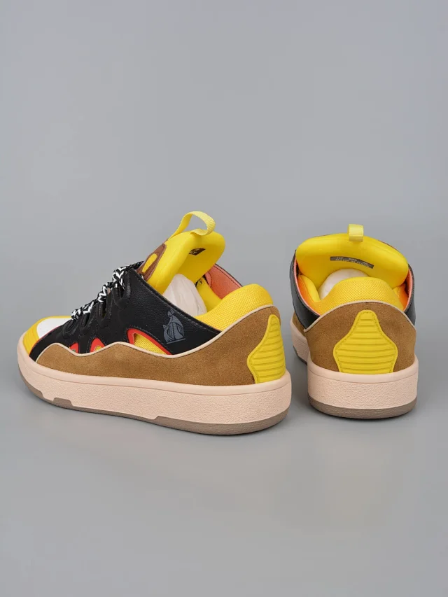 Lanvin Sneakers Low-top with wavy paneling and patterned laces product detail image 69