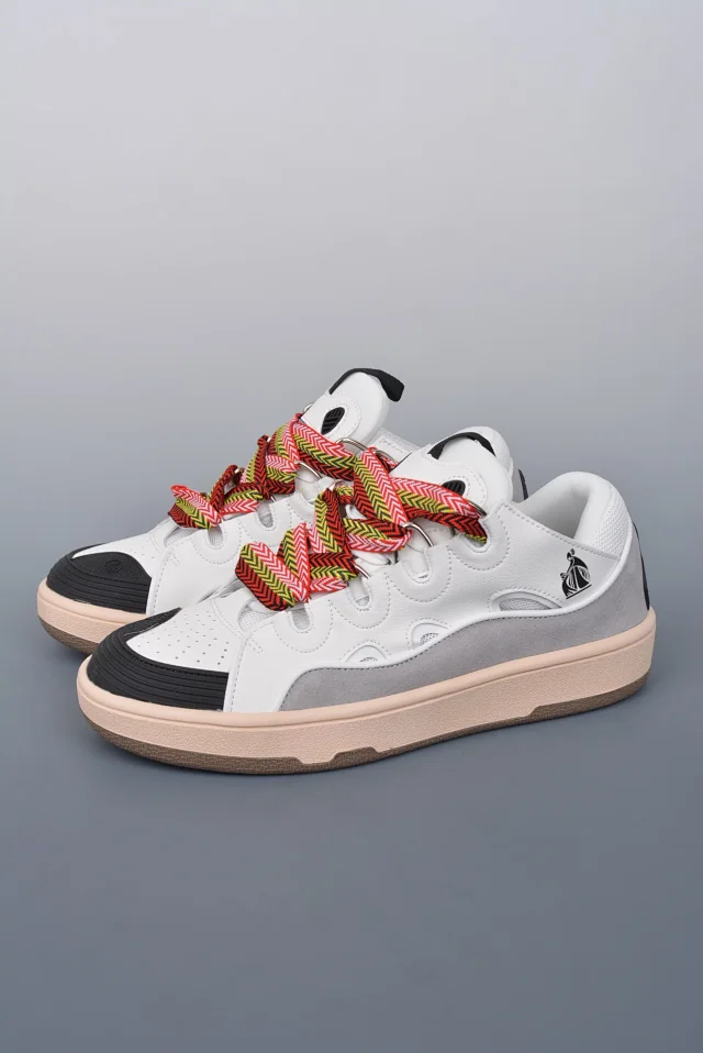 Lanvin Sneakers Low-top with wavy paneling and patterned laces product detail image 34