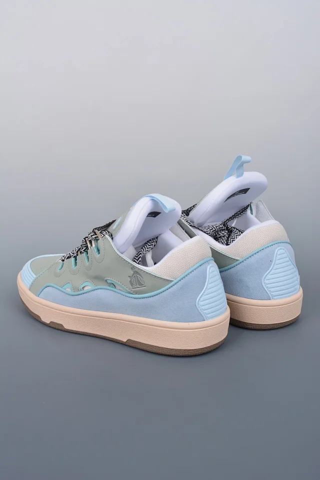 Lanvin Sneakers Low-top with wavy paneling and patterned laces product detail image 24
