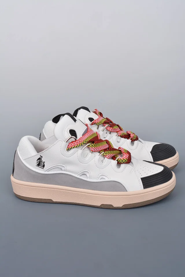 Lanvin Sneakers Low-top with wavy paneling and patterned laces product detail image 32