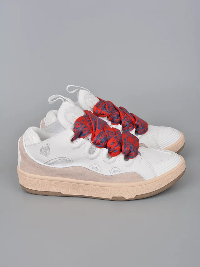 Lanvin Sneakers Low-top with wavy paneling and patterned laces product detail image 50