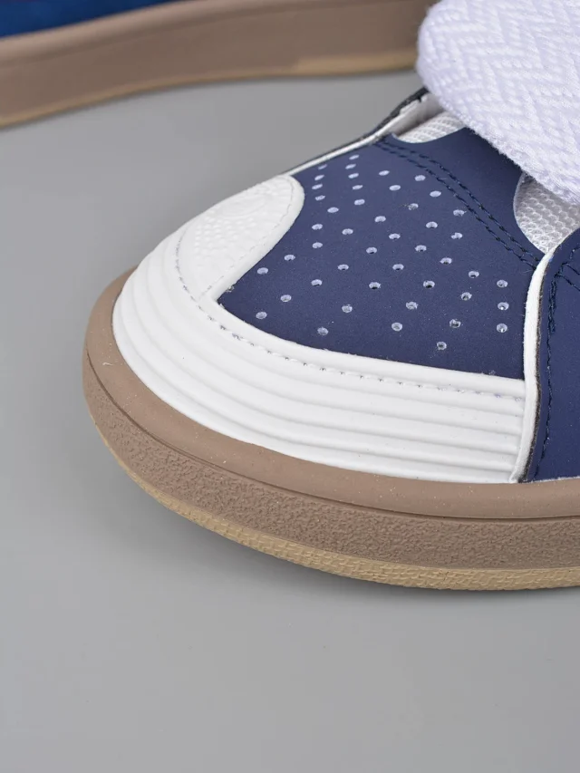 Lanvin Sneakers Low-top with wavy paneling and patterned laces product detail image 79