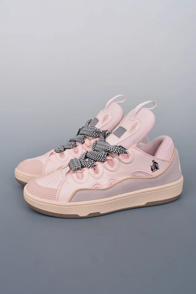 Lanvin Sneakers Low-top with wavy paneling and patterned laces product detail image 43