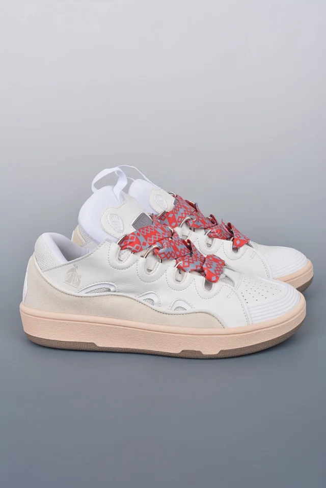 Lanvin Sneakers Low-top with wavy paneling and patterned laces product detail image 14