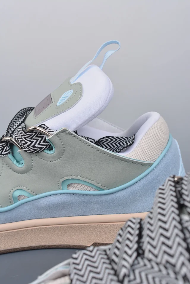 Lanvin Sneakers Low-top with wavy paneling and patterned laces product detail image 30