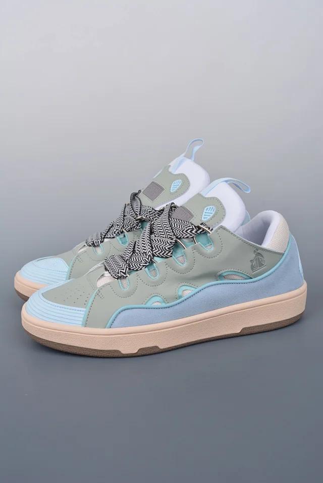 Lanvin Sneakers Low-top with wavy paneling and patterned laces product detail image 25