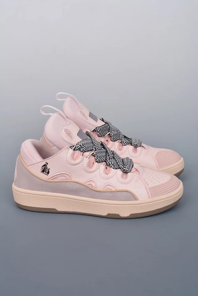 Lanvin Sneakers Low-top with wavy paneling and patterned laces product detail image 41