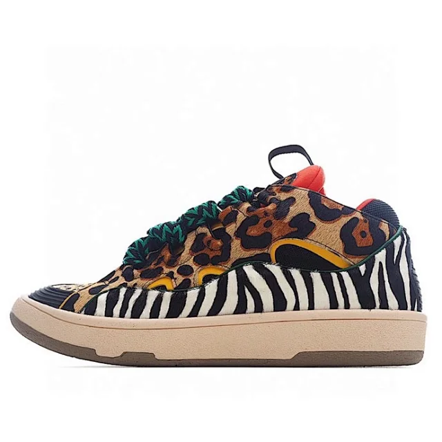 Lanvin Sneakers Low-top with wavy paneling and patterned laces product detail image 3