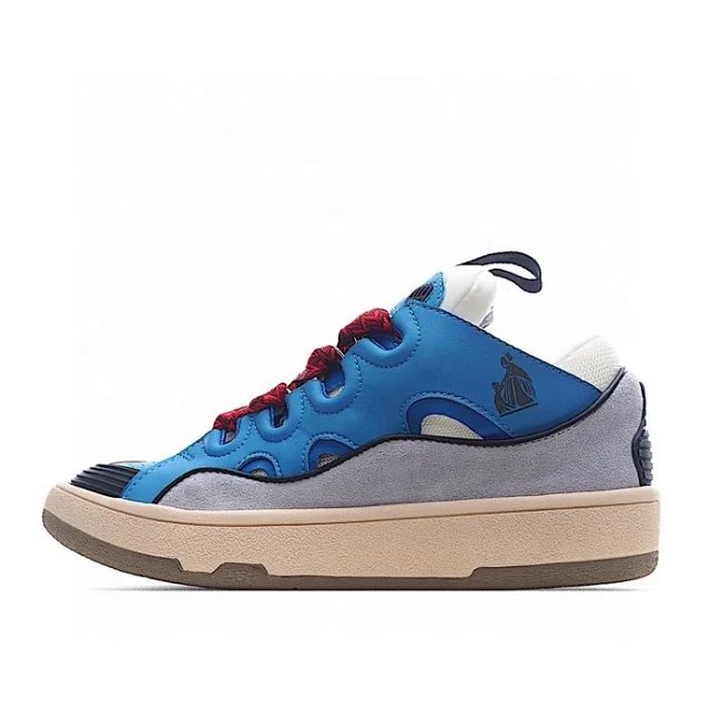 Lanvin Sneakers Low-top with wavy paneling and patterned laces product detail image 10