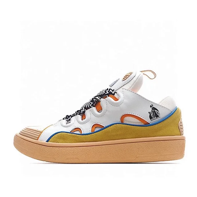 Lanvin Sneakers Low-top with wavy paneling and patterned laces product detail image 9