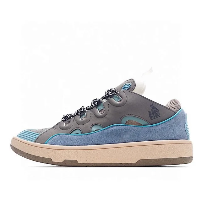 Lanvin Sneakers Low-top with wavy paneling and patterned laces product detail image 11