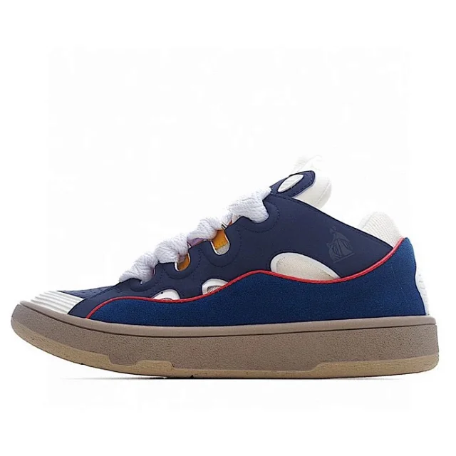 Lanvin Sneakers Low-top with wavy paneling and patterned laces product detail image 1