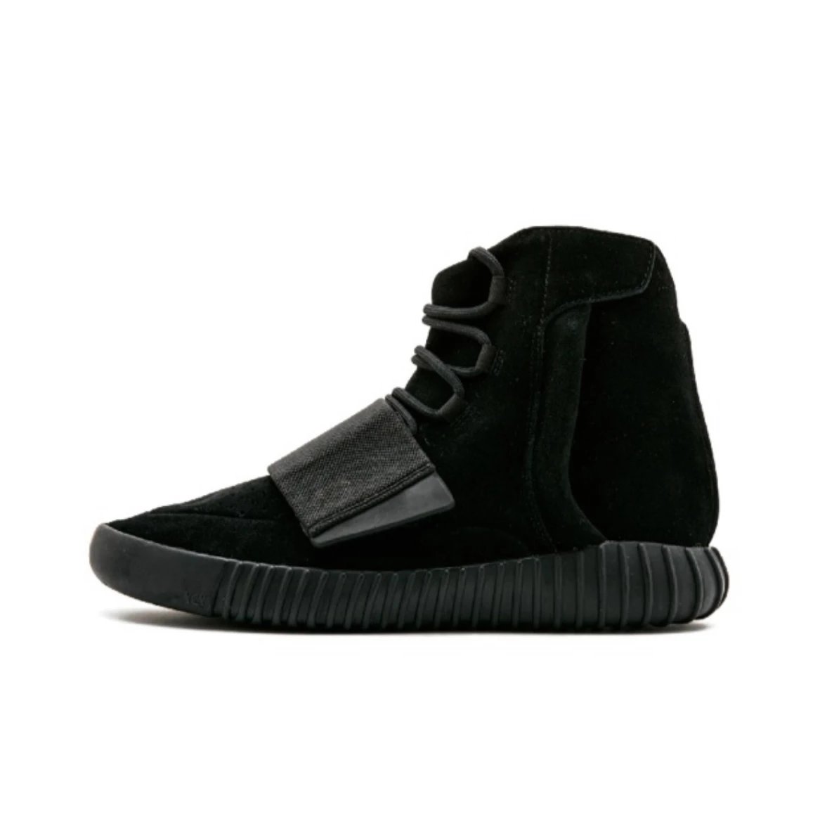 Unbranded Sneakers High-Top Suede Strap — Black Samurai BB1839
