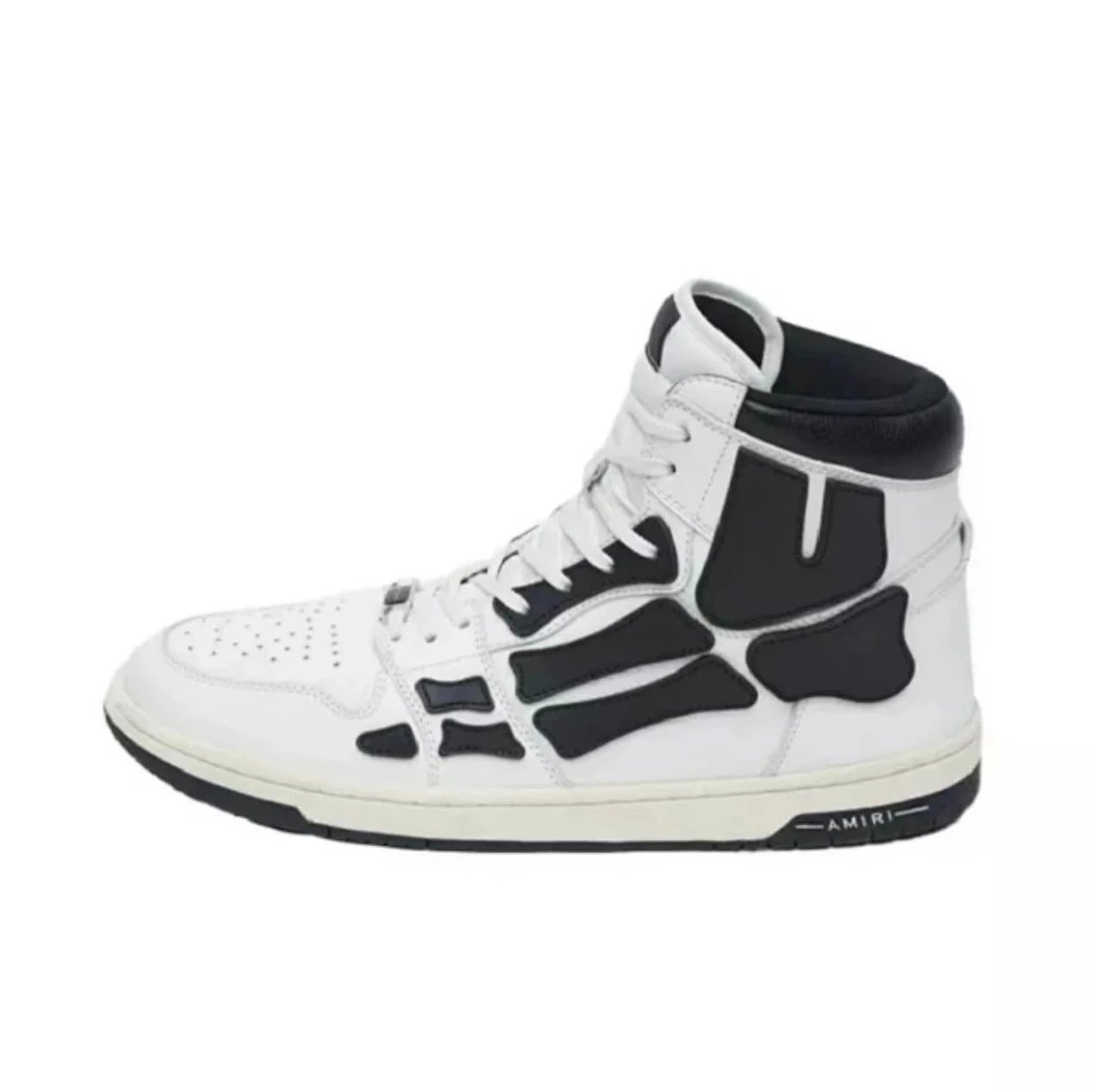 AMIRI Sneakers Skel Top High-Top Skeleton Panel — Black and white, high-top MFS 002-111