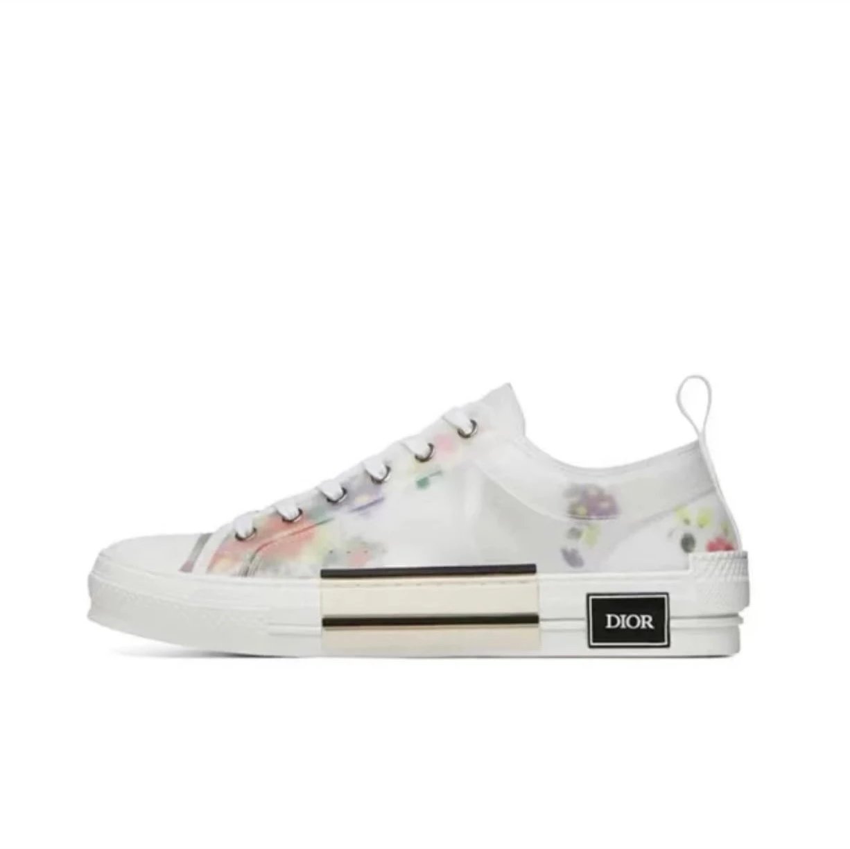 Dior Sneakers B23 Low-Top Logo Print — White print 3 SN249YJR_H 063