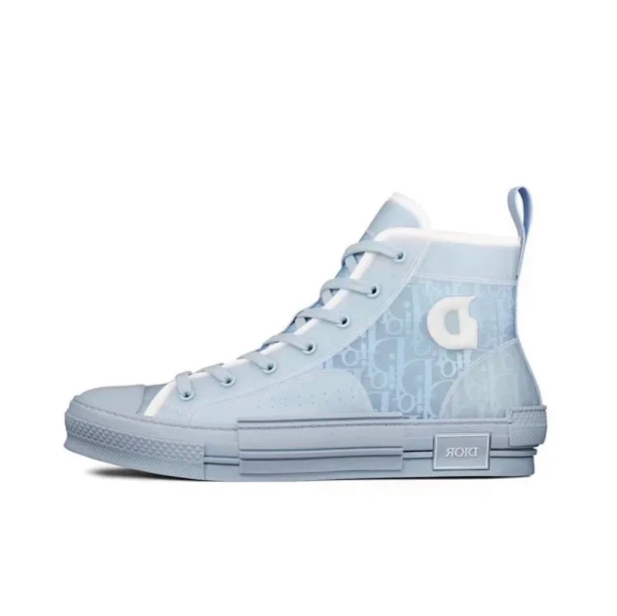 Dior Sneakers B23 Low-Top Logo Print — sky blue high top 3 SH118YUP_H 561