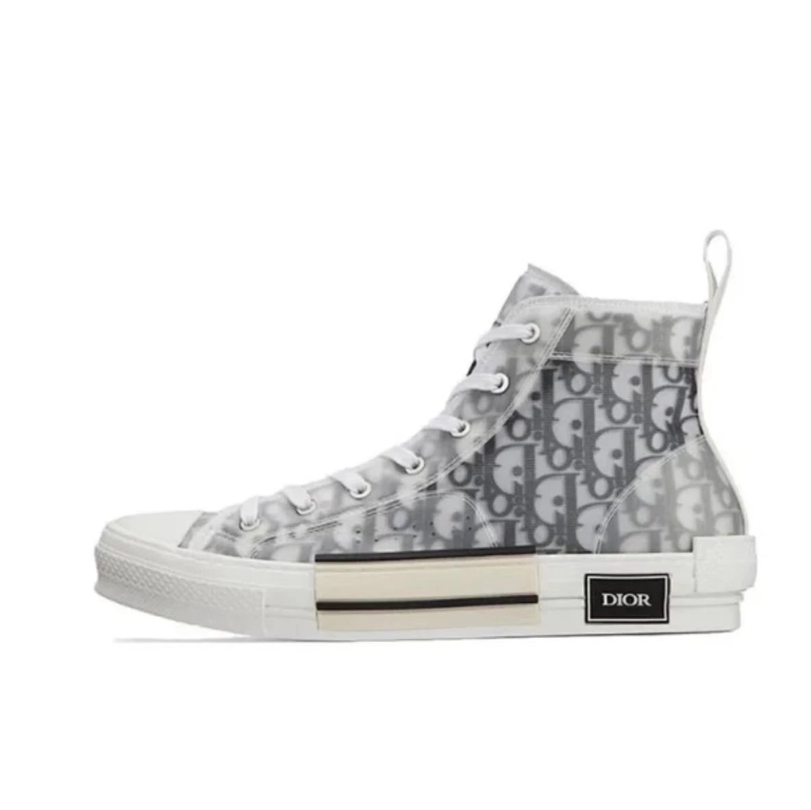 Dior Sneakers B23 Low-Top Logo Print — Black and white, high-top 3 SH118YJP H 069