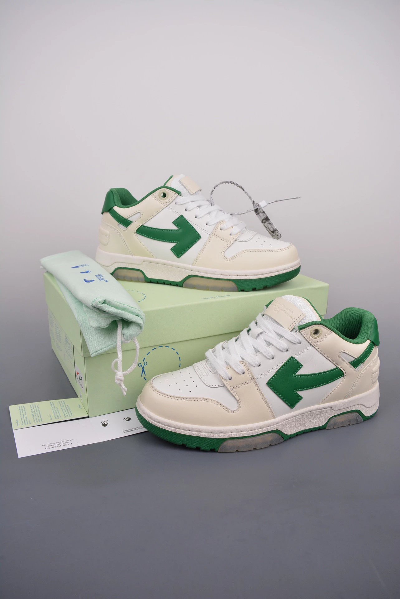 Off-White Arrow Low Blue and White Sneakers - 21