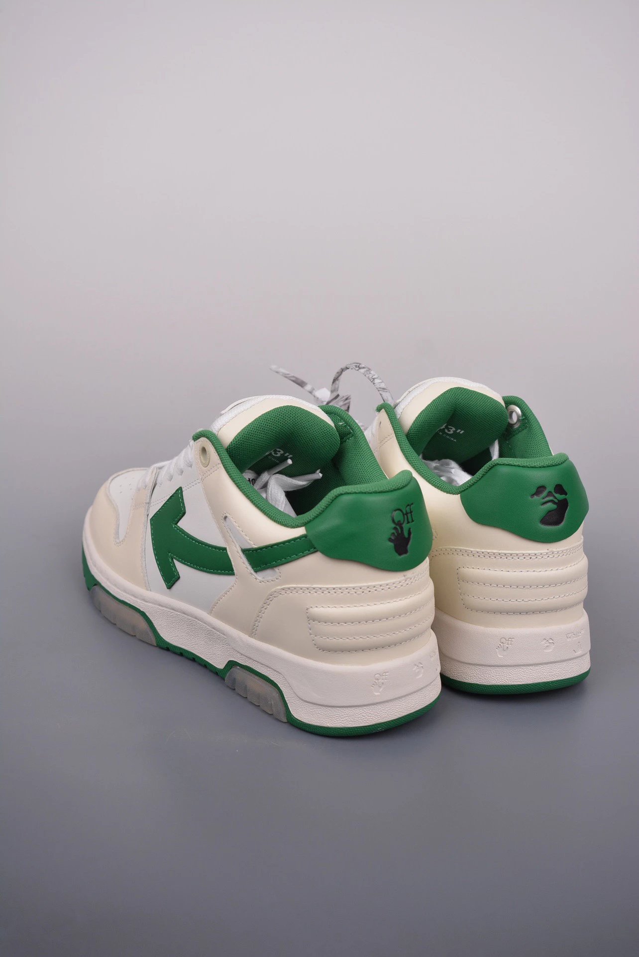 Off-White Arrow Low Blue and White Sneakers - 14