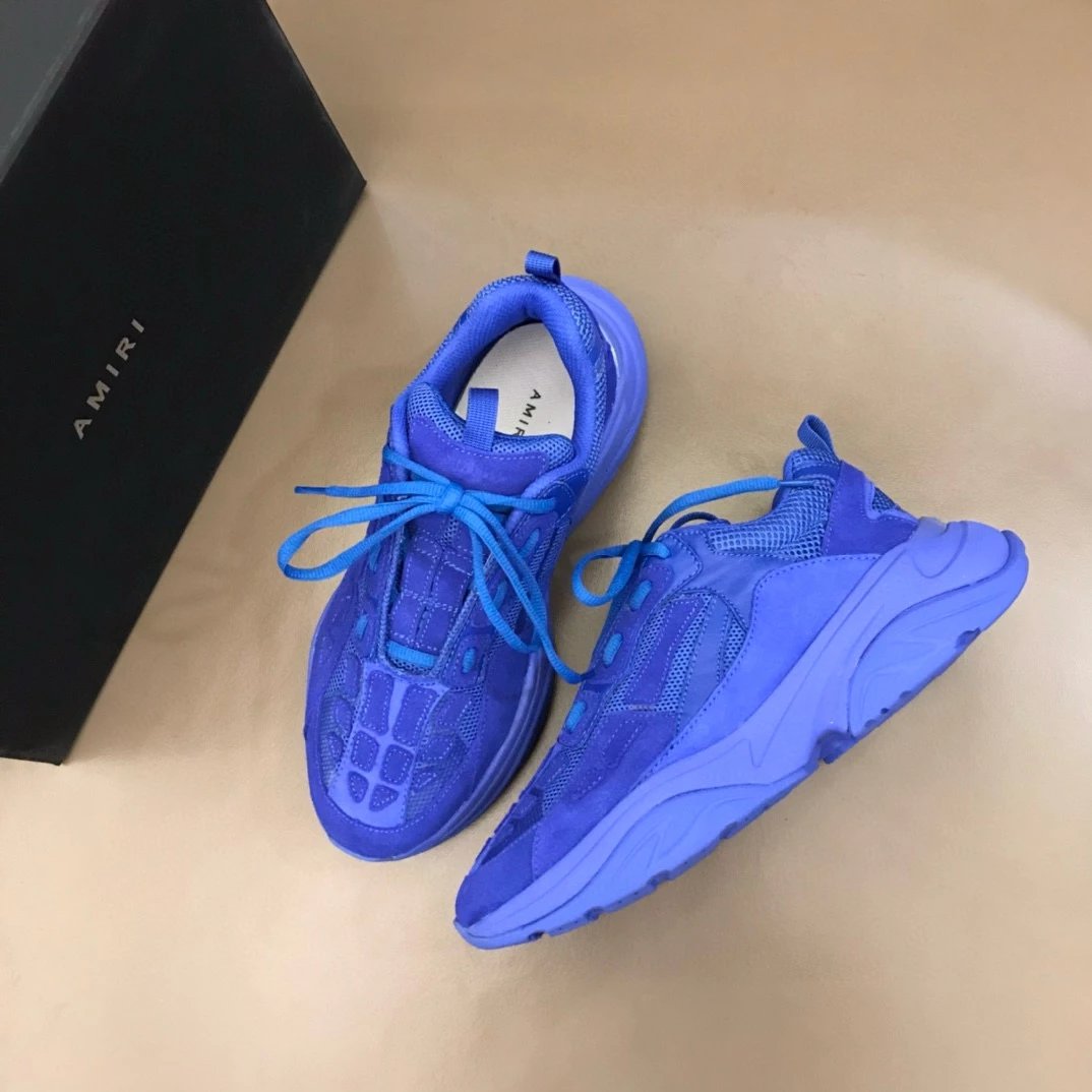 Amiri Crusher Sneakers Blue Monochrome Chunky Sneakers