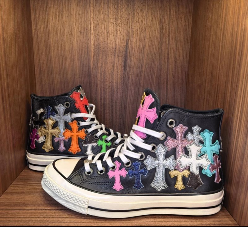 Remake Chromehearts Converse Remake