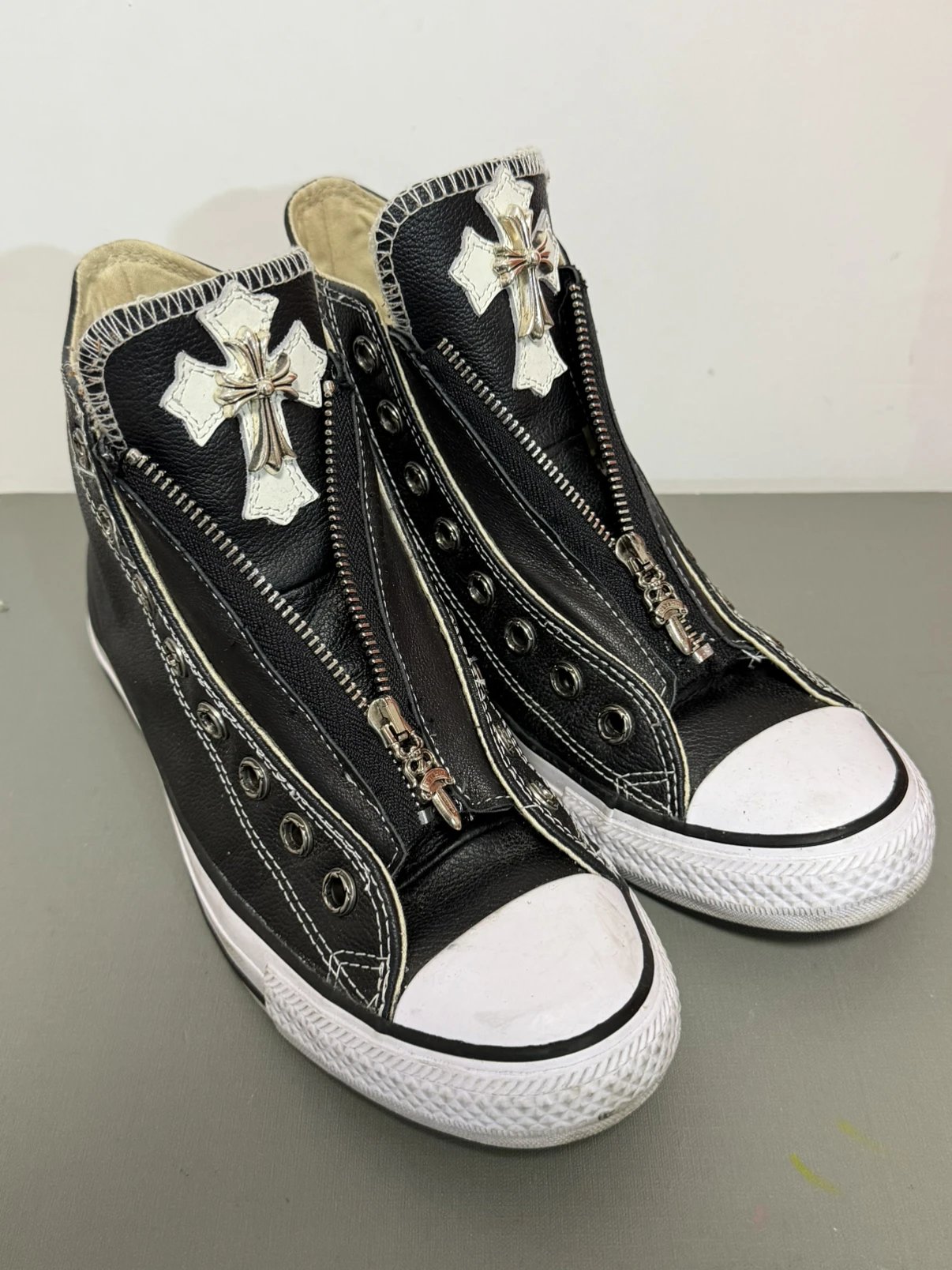 Converse Remake Zipper Converse Chrome CH Converse Converse Converse Remake Customized High Top Leather Face Large Converse Converse Remake 1970s Allstar