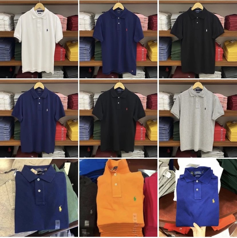 Men's Polo Shirts in Various Colors