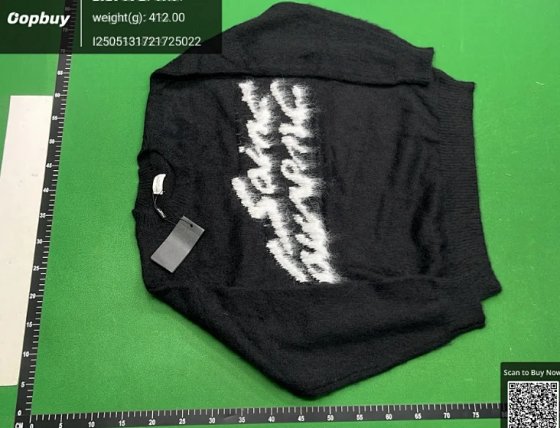 Winter Star Same Style Letter Loose Soft Nuo Imitation Mink Fleece Black Knitted Sweater Lazy Style Sweater Top for Men and Women
