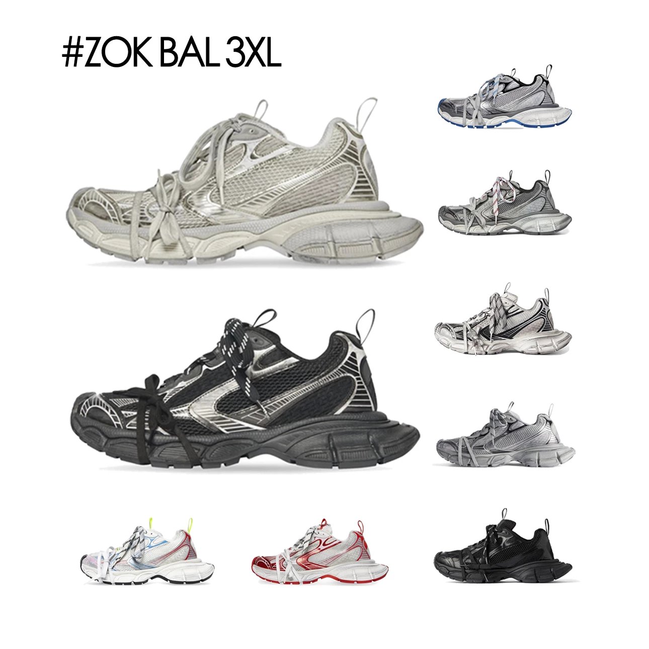 #ZOK Paris BAL 3XL Series 9 Colorways [In Stock, Shipping Gradually] Ultimate 3XL Original Factory ZP Materials
