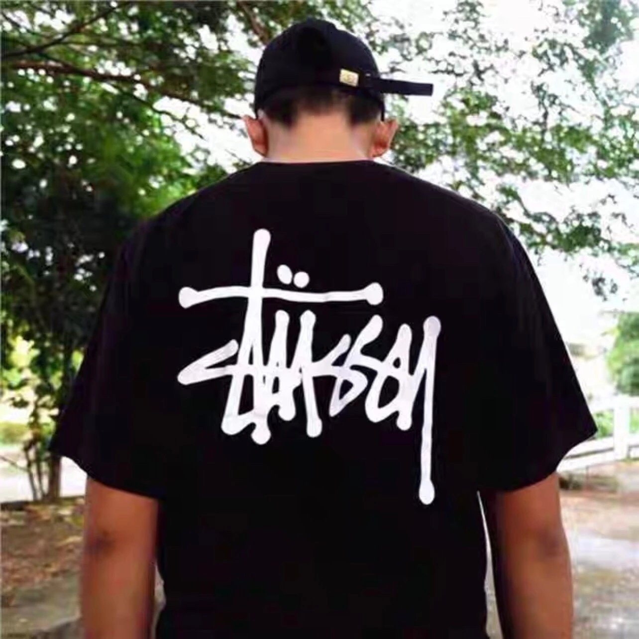 Stussy Classic Basic Print Unisex Short Sleeve T-Shirt for Summer