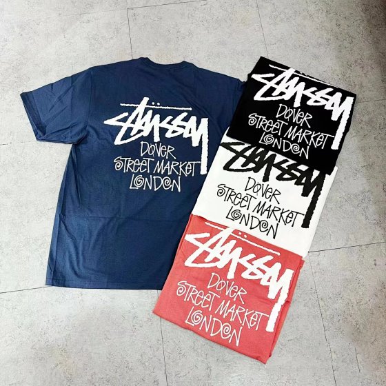 Summer new stussy dover four color short sleeve t-shirt
