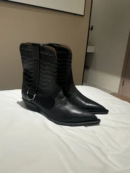 thumbnail for Last item) Weidian cannot reply to messages, please contact WeChat. Super limited edition ERD "Cut Off Knight Boots" Western style pointed toe boots Chelsea boots