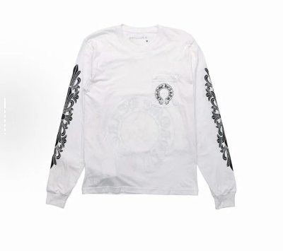 Chrome Hearts OG White Horseshoe Longsleeve