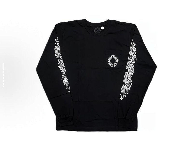 Chrome Hearts CH OG Black Horseshoe Longsleeve