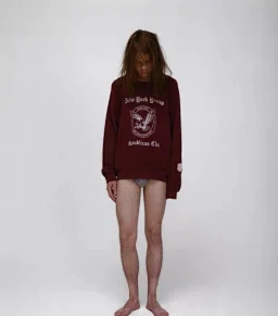 thumbnail for Enfants Riches Deprimes ERD 24FW NY YRC BURGUNDY Destruction Detail Crew Neck Sweatshirt