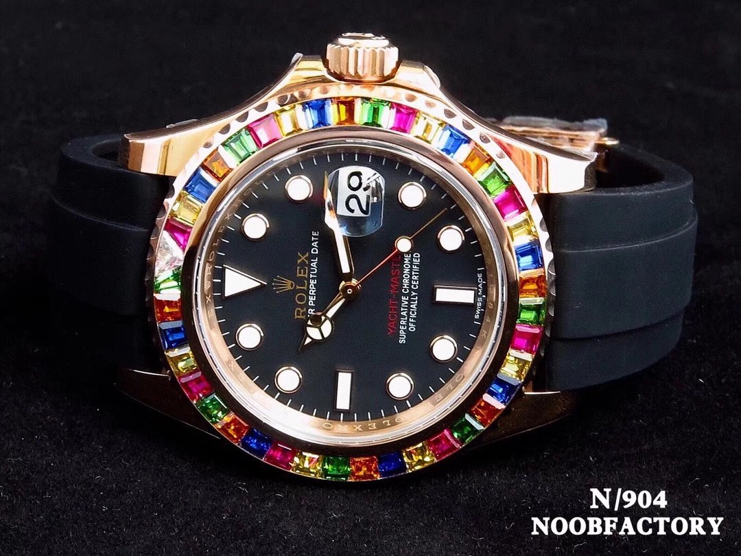 N厂最高品质 皇帝版神器 劳力士Rolex金游艇Rolex yacht Master 116695SATS “糖豆”V8版(超级904钢材)震撼来袭[色][色]