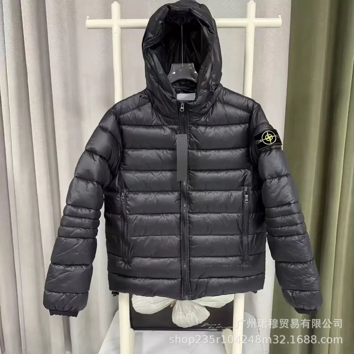 潮流拉链连帽外套棉服男女同款 3