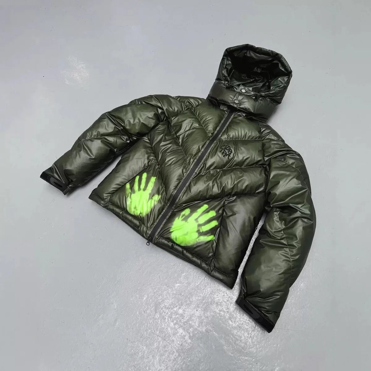 Foreign trade 2025 winter metr brand down cotton coat thickened hooded warm cotton coat for young and middle-aged people windproof and waterproof