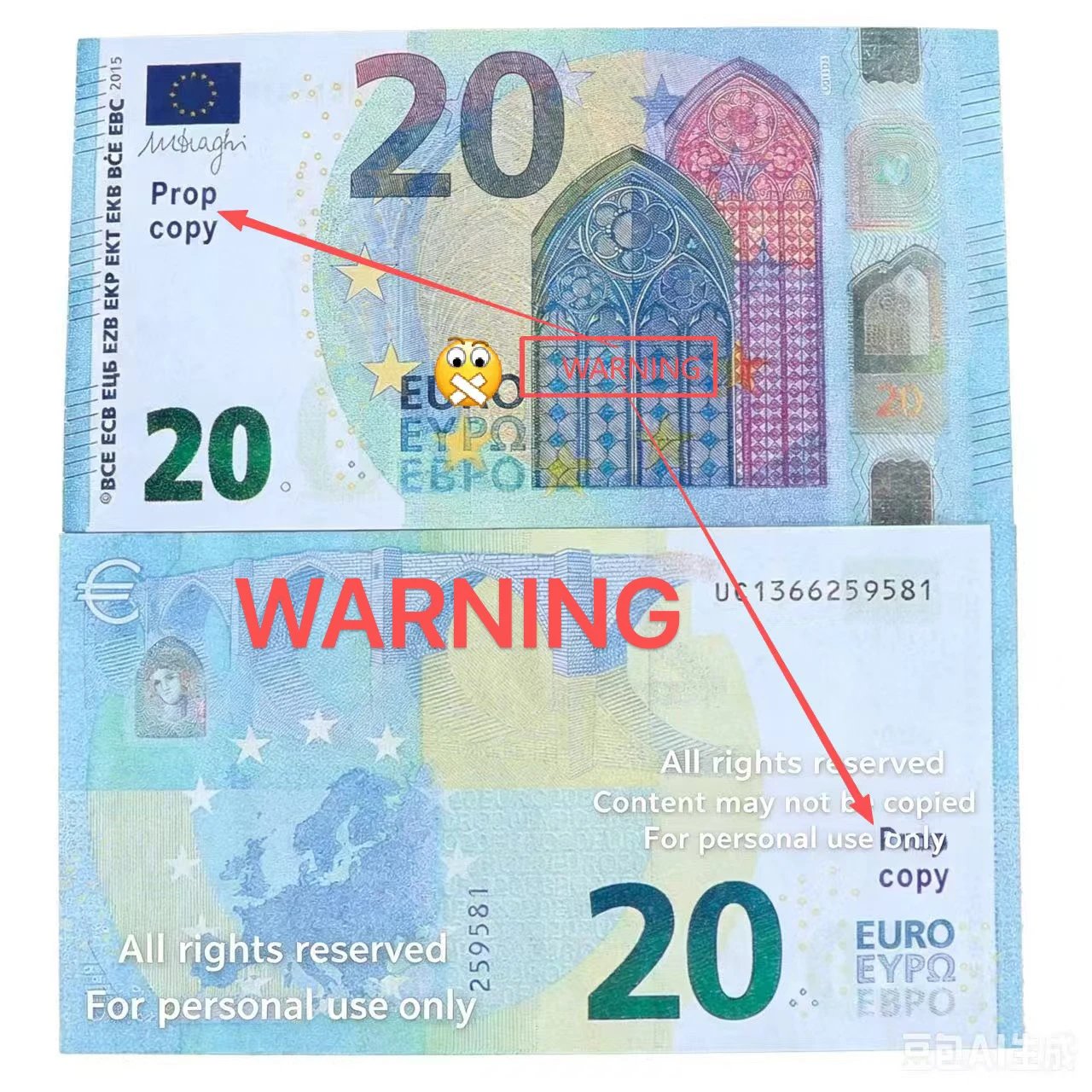 Prop currency (this product does not support returns without reason)