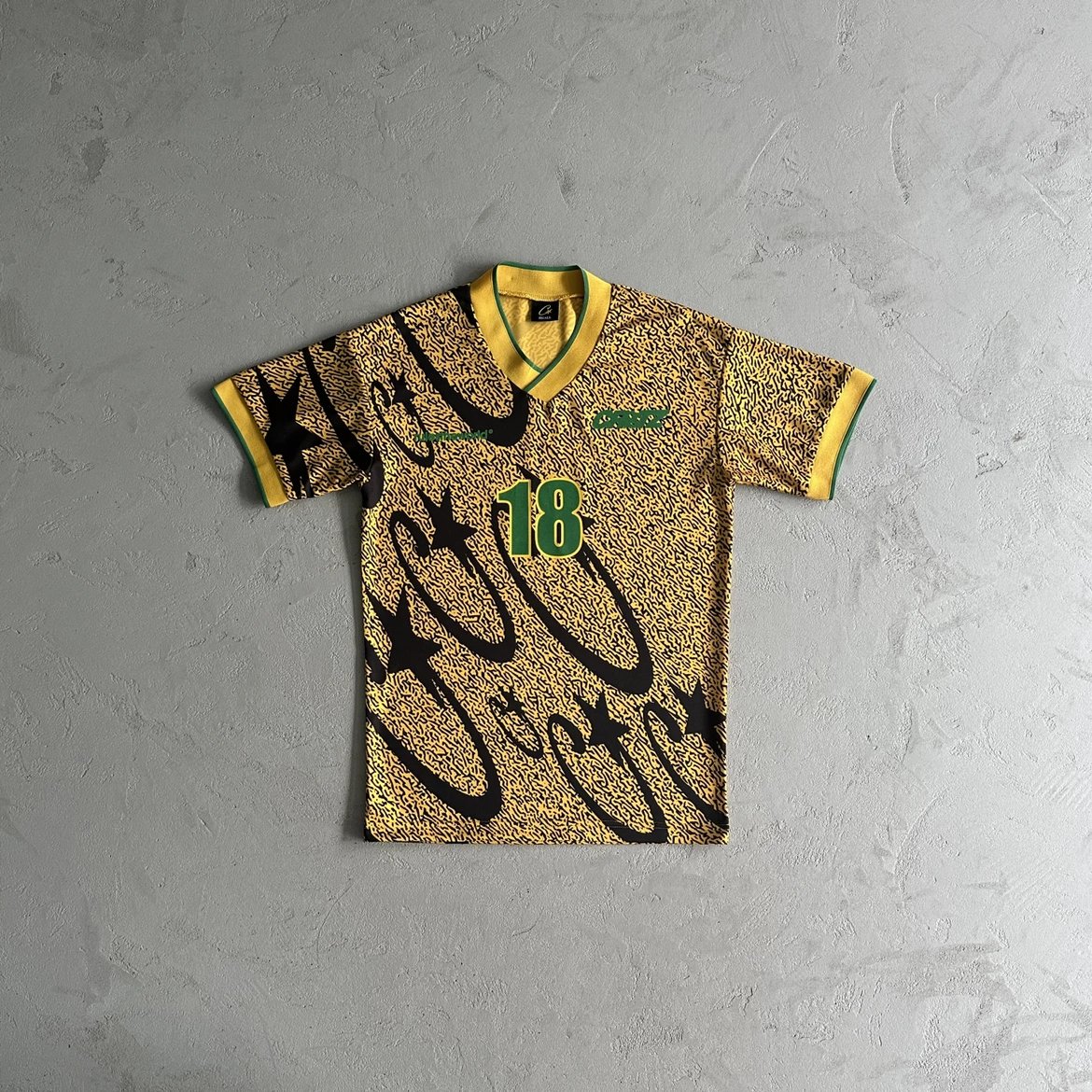 Evil Full Print Yellow Black Soccer Jersey