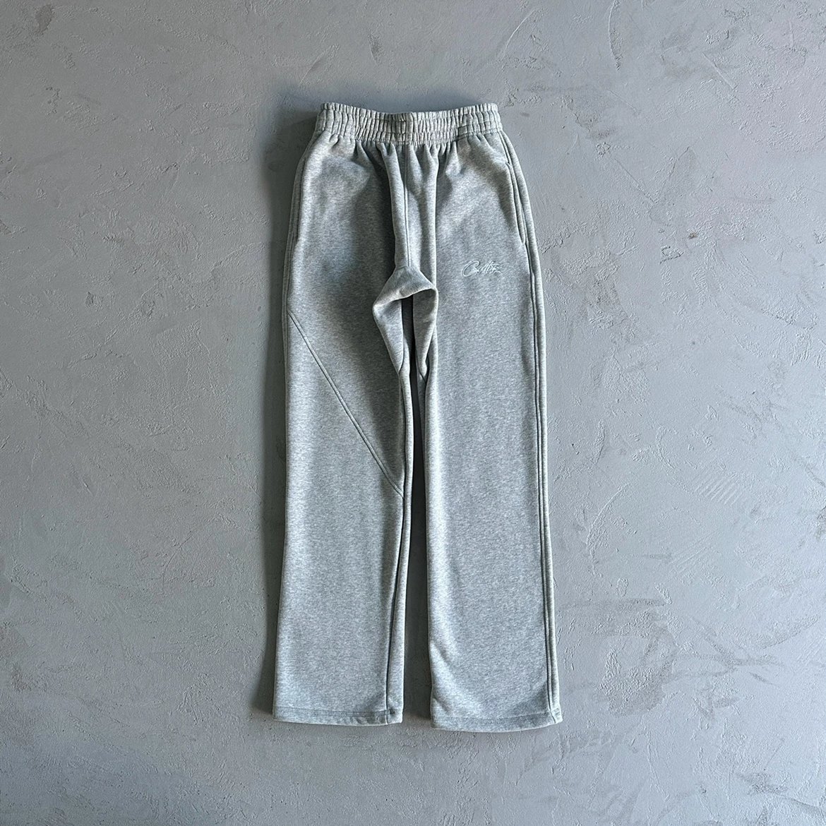 Evil - C star linen gray straight leg bell bottom pants