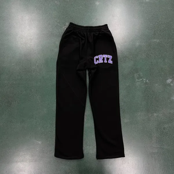 Design CRTZ Logo Sweatpants Black Sweatpants - 1