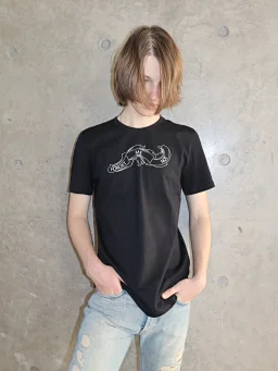 thumbnail for fatale studio "Forget Me Not" "Forget Me Not" hediboy style pure cotton classic dark retro slim T-shirt