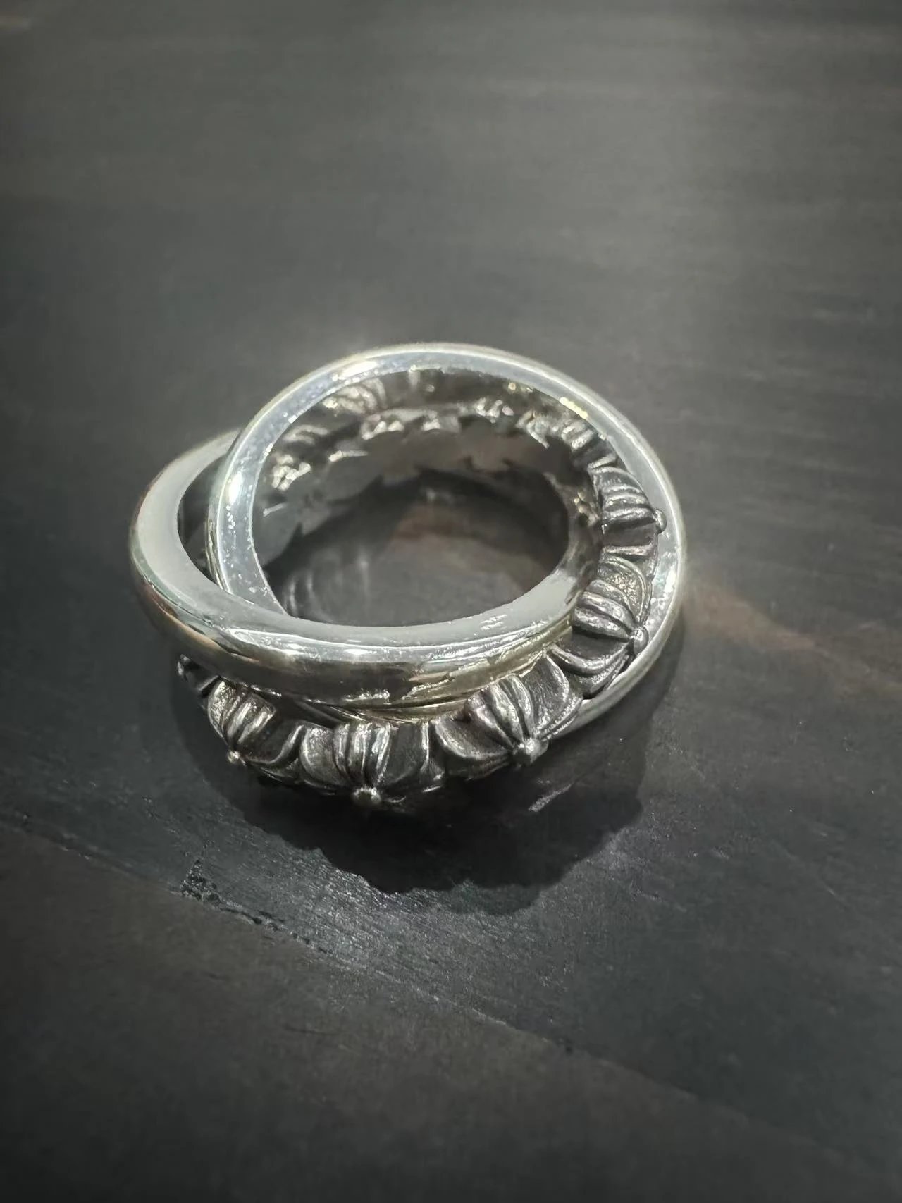 925银三环戒指