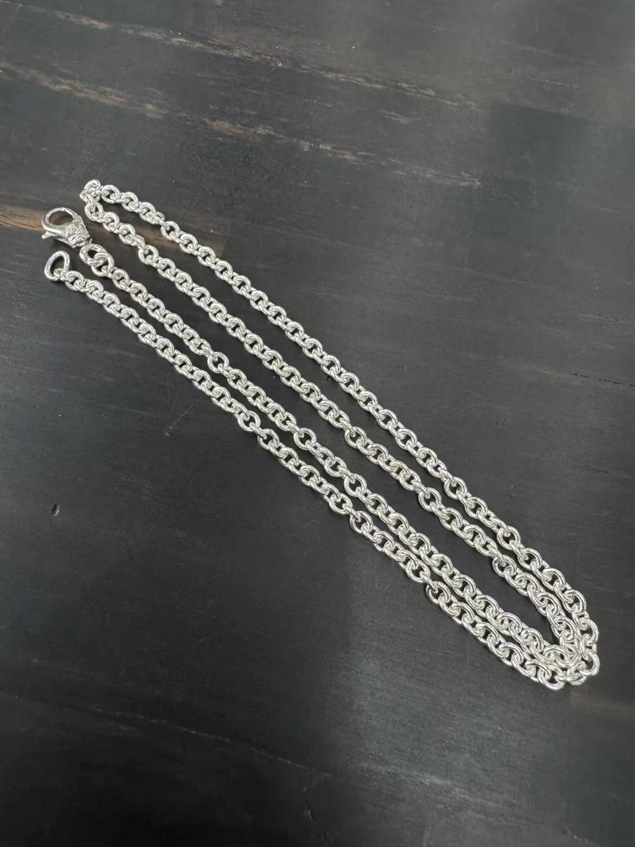 925纯银龙虾扣项链