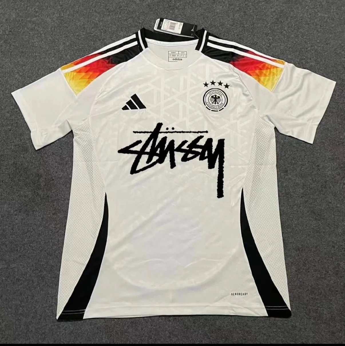 Stussy x Adidas Germany National Team Home Jersey White
