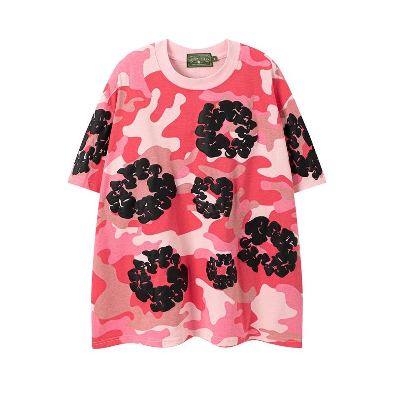 Short sleeved camouflage powder