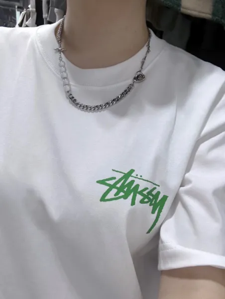 Stüssy One World Crown White T-Shirt - 23