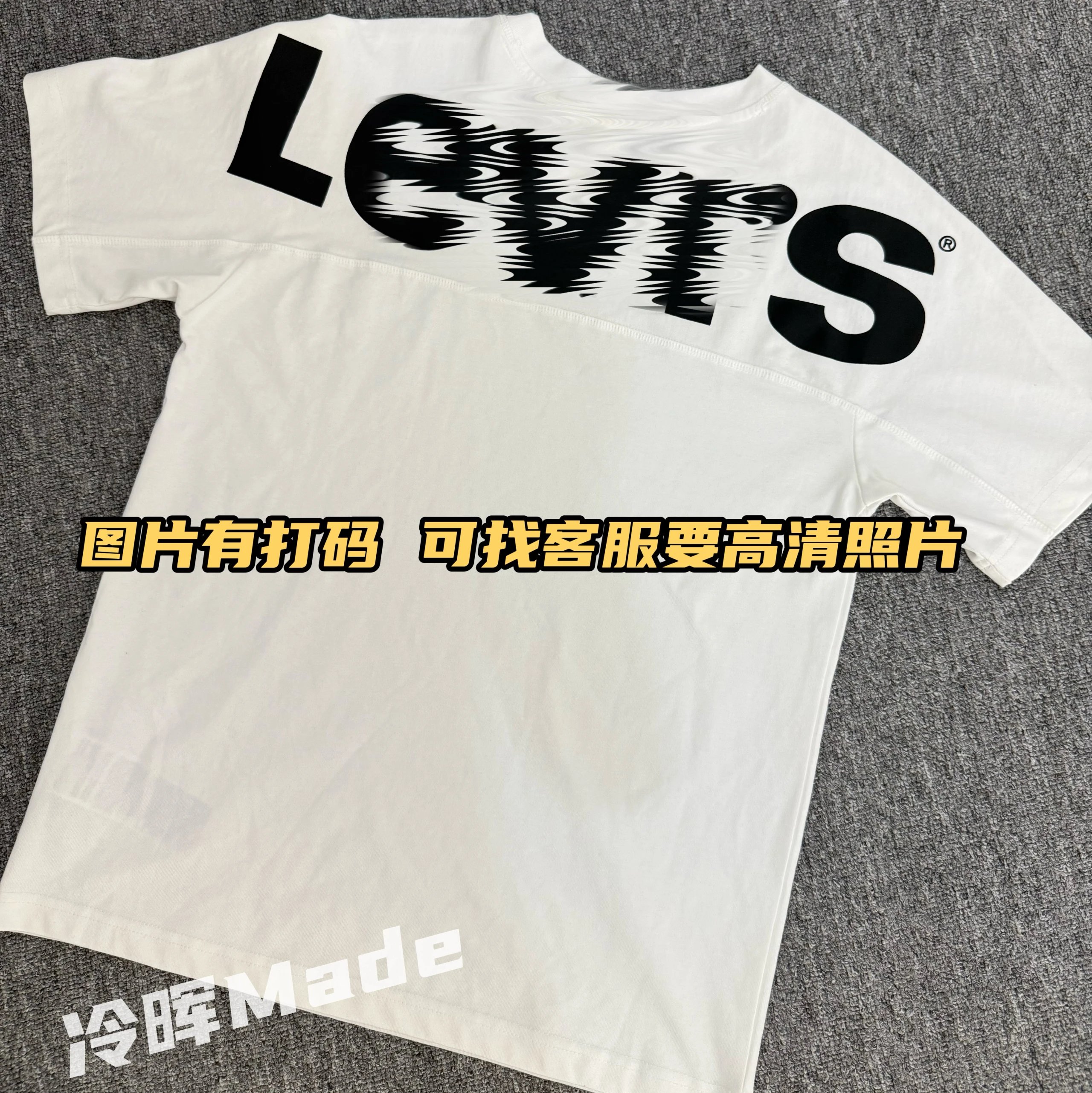 White with Black Label (280gsm Double-Yarn Pure Cotton Fabric)